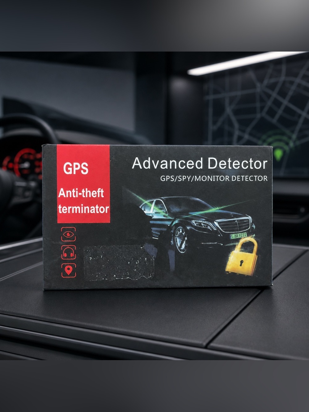 Advanced Detector GPS Anti-Theft Terminator - Black/Red